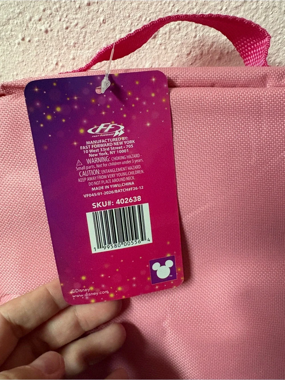 Disney Princess Pink Insulated Lunch Box Cinderella Ariel Moana NWT